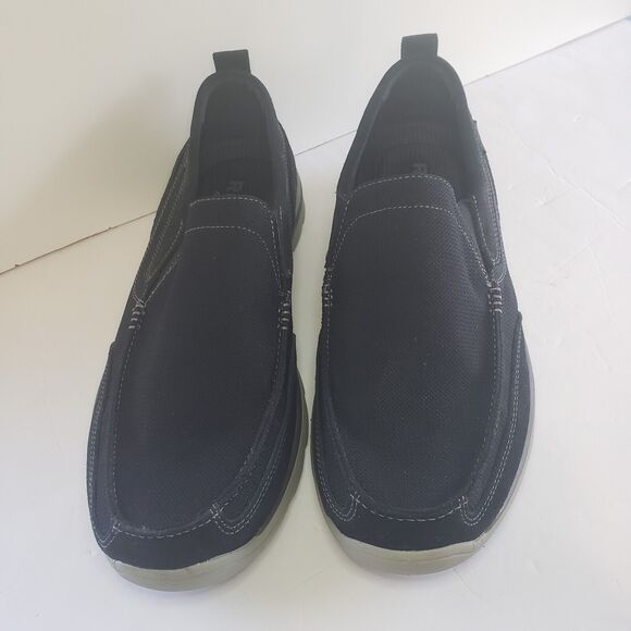 Skechers Mens Size 14 Black Relaxed Fit Memory Foam Textile Leather SN64365 - Picture 16 of 16